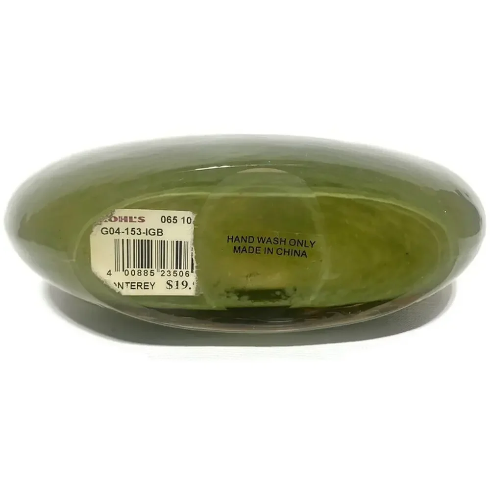 Kohl's Monterey Avocado Blown Glass Vase 8